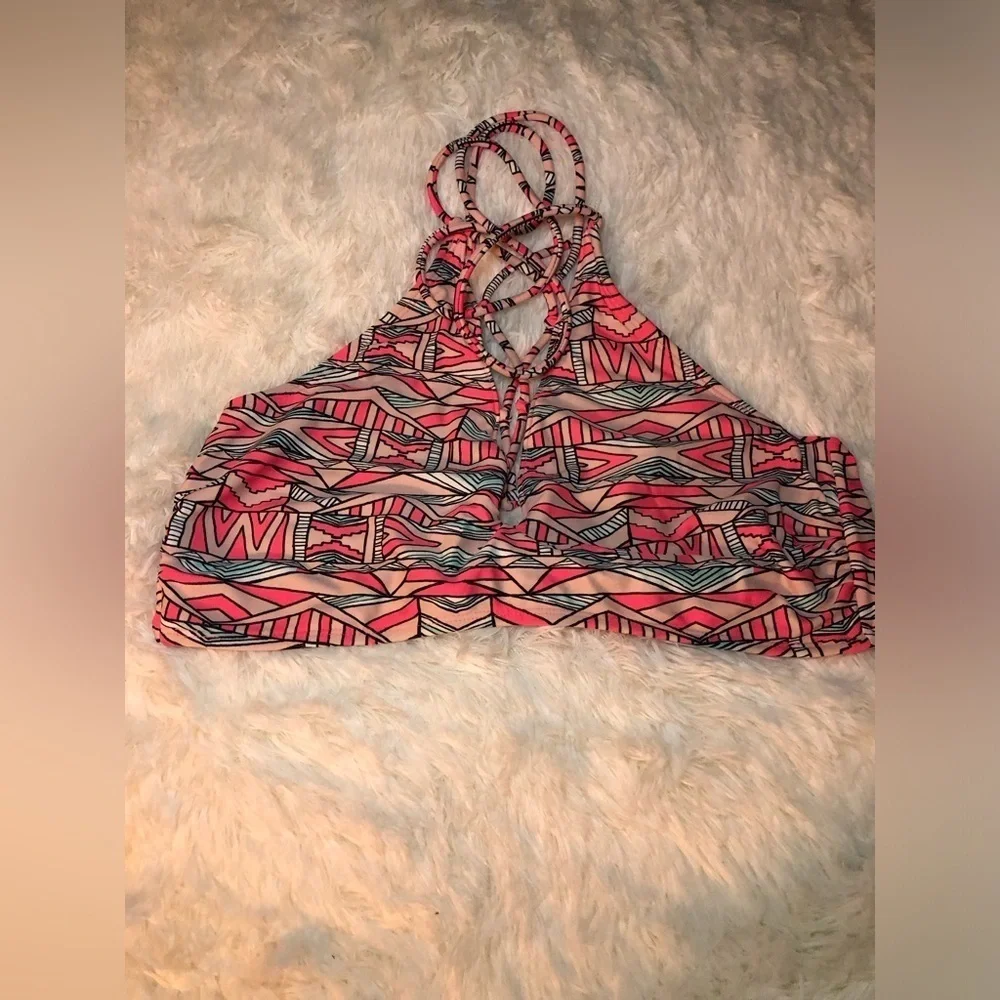 Geometric Patterned Women's Bikini Top size XL